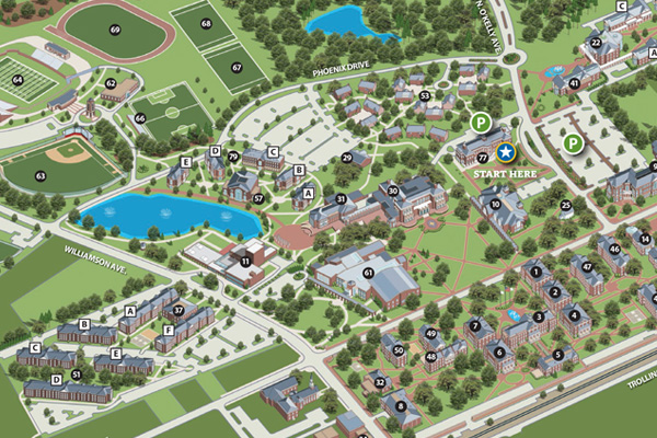 Elon University - Campus Maps