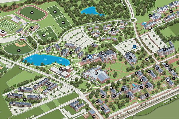 Elon Campus Map